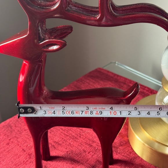Festive Crimson Reindeer Decor Set - Picture 2 of 3